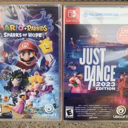 Mario + Rabbids: Sparks of Hope & Just Dance 2023 Edition 