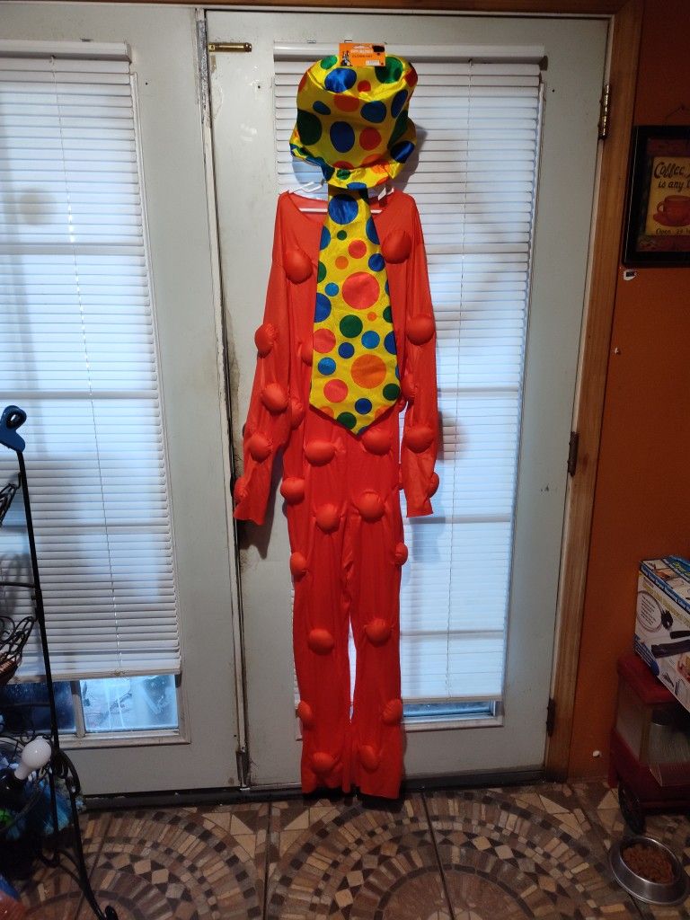 Halloween Clown Size Small 38 Through 40