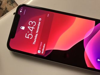 iPhone X 64 silver 64GB T-Mobile and sprint