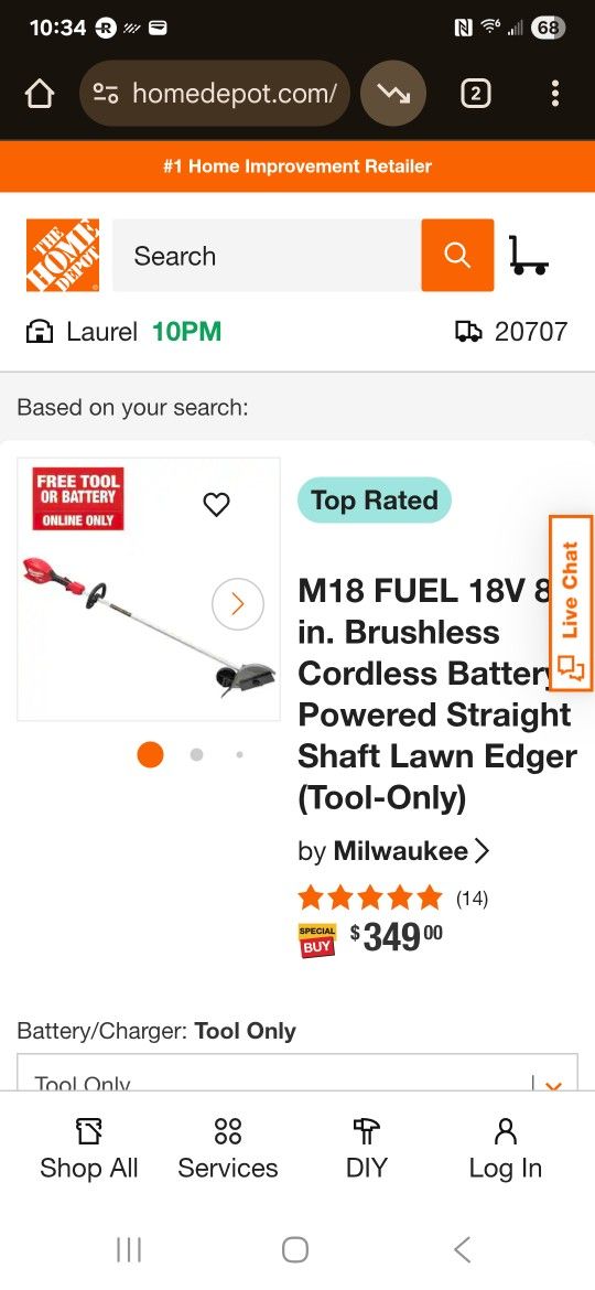 M18 Fuel Fixed Shaft Edger