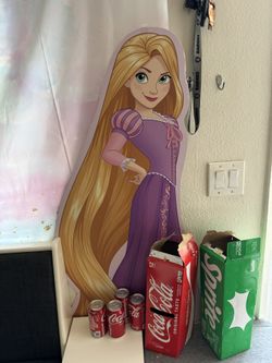 Repunzel 4foot Cut Out And Princess Backdrop
