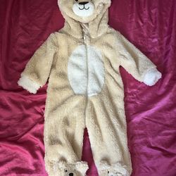Teddy Bear Jumpsuit (3-6months)