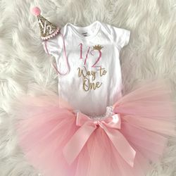6 Months  Outfit And Head Piece 