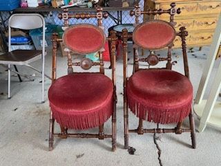Vintage Huntzinger 1869 Chairs /pair