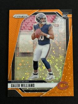 Caleb Williams 2024 Panini Prizm Orange Disco No Huddle RC  #301