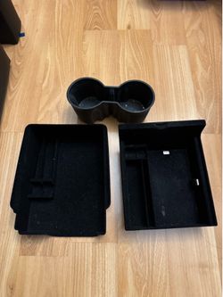 3pcs Center Console Organizer Tray for 2021 2022 2023 Tesla Model 3/Y with Armrest Organizer