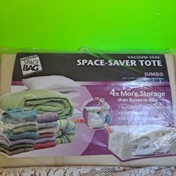 2 Original Space Saver JUMBO Tote 3Seal 4X-$45.00