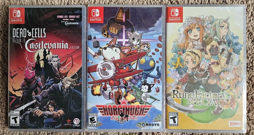 BRAND NEW/SEALED NINTENDO SWITCH GAMES - $25 EACH