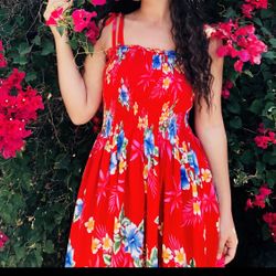 Beautiful Hula Hawaiian  Dress One Size