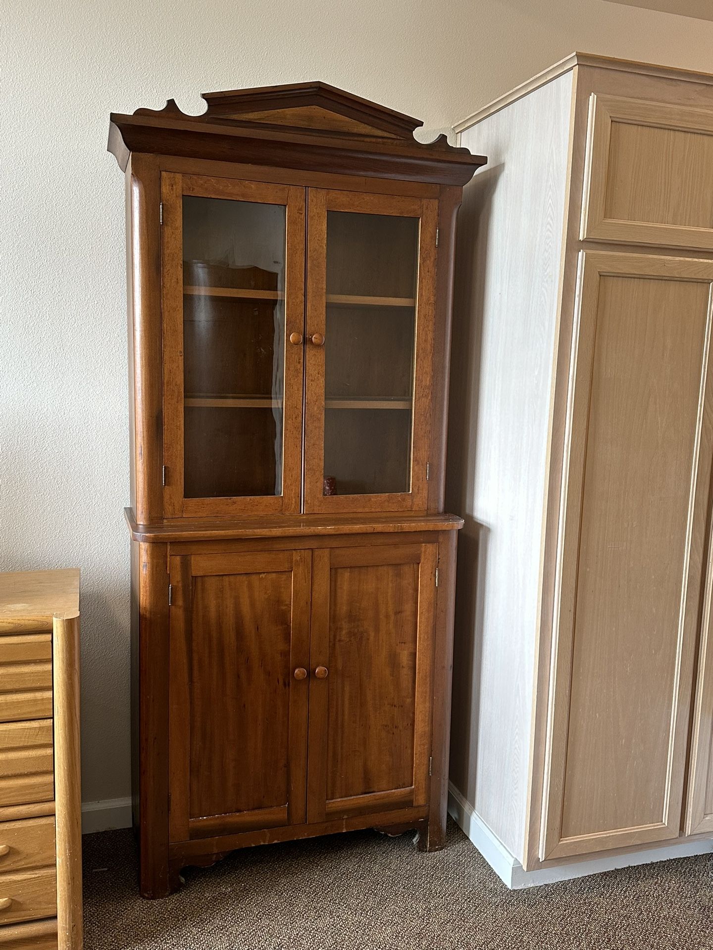 Antique cherry China Cabinet