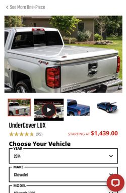 Tonneau Cover/ Bed Cover Chevy 1500 Paint Match 
