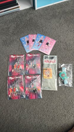 Round one keychains and stickers