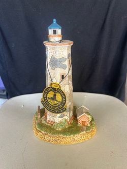 Vintage Lefton Bald Head Light Lighthouse Figurine (Old Baldy, NC)