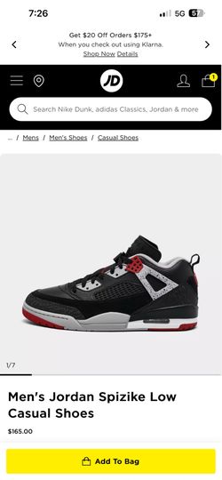 Men’s Jordan’s Spizike Low   - Men’s size 10
