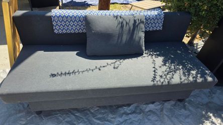 Gray ikea futon