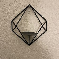  Black Metal Wall Sconce Set 