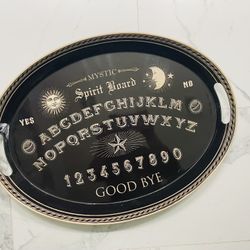 Prima Design large oval metal Mystic Spirit Ouija board tray 20”x15”