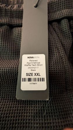 Nova Men Waffle Tech Short Black XXL