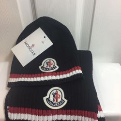 Moncler hat and scarf