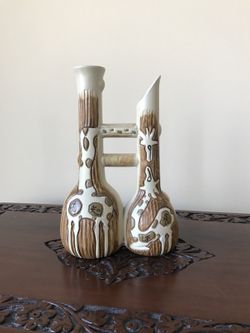 Flute hand made clay new vases