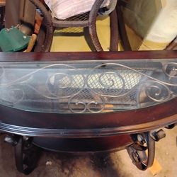 Designer Glass Table Asking Price 65.00