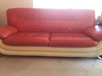Modern genuine leather Sofa& Loveseat 