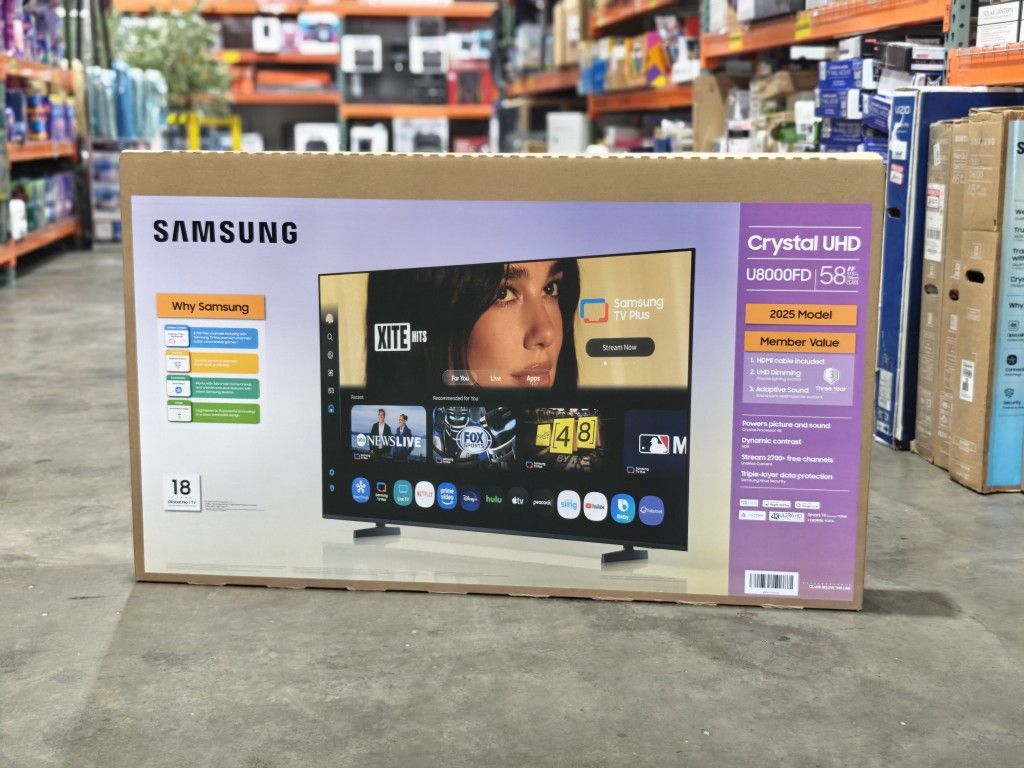 SAMSUNG 58” Class U8000F Series 4K Crystal UHD Smart TV