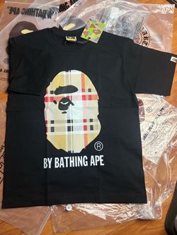 BAPE A Bathing Ape Plaid Ape Head T-Shirt, Size Small