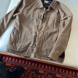 Flint And Tinder Waxed Flannel Trucker Jacket 