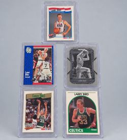 Larry Bird Basketball Card Lot of 5
