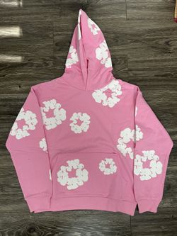 Pink And White Denim Tear