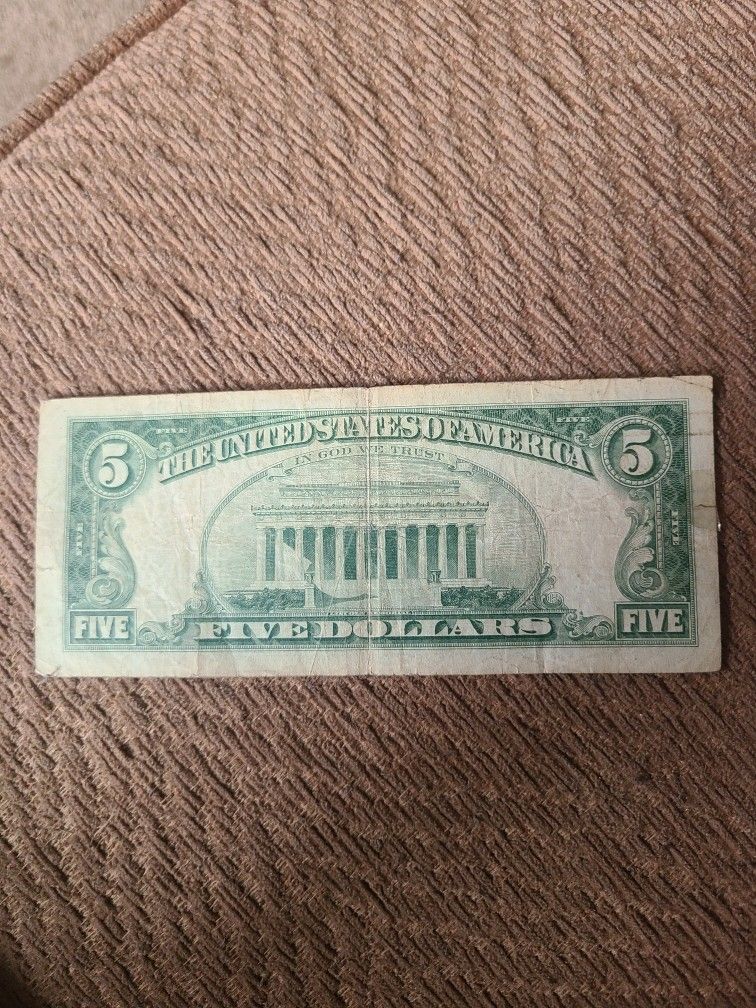 1963. 5 Dollars Note