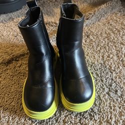 Black And Green Boots 