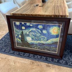 Framed Starry Night Print, 42x30