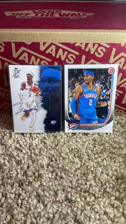Shai Gilgeous-Alexander OKC Thunder Card Lot (2)