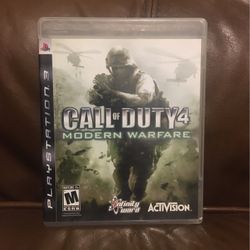 PS3 Call of Duty 4 Modern Warfare