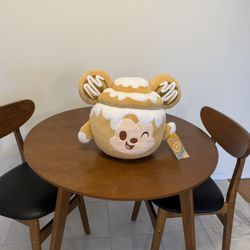 Disney LARGE Cinnamon Swirl Bun Mickey Mouse Plushie | New With Tags