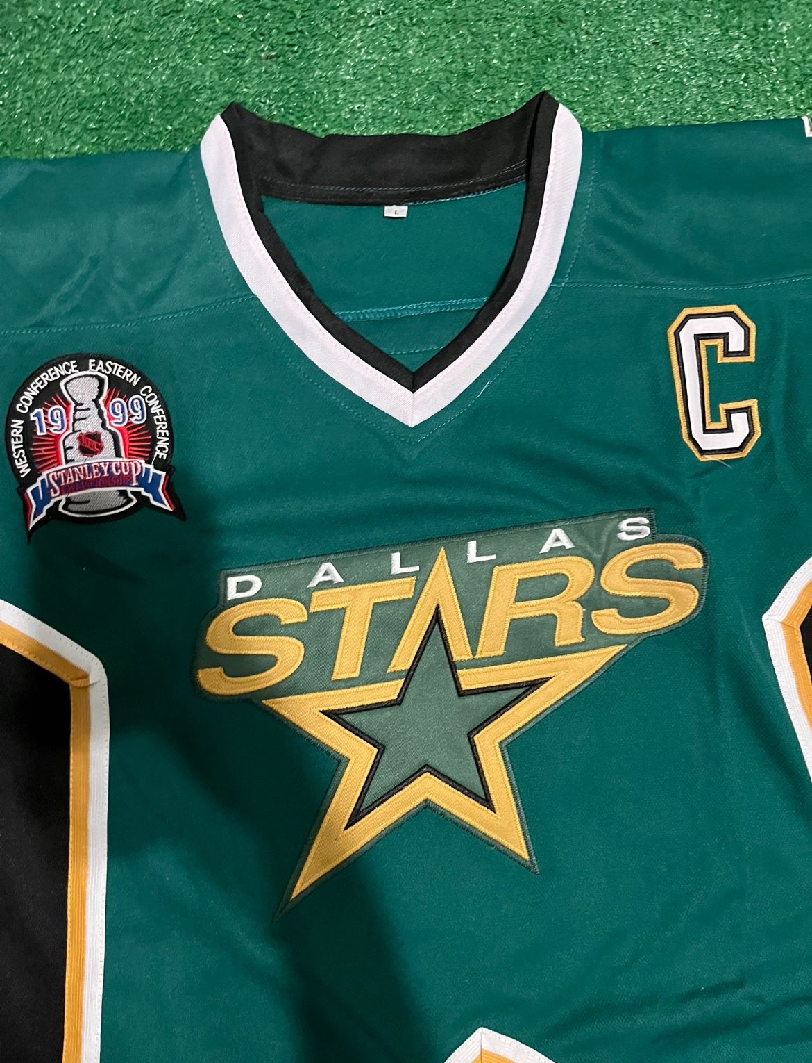 Mike Modano Dallas Stars 1998/99 Power Play Championship Jersey