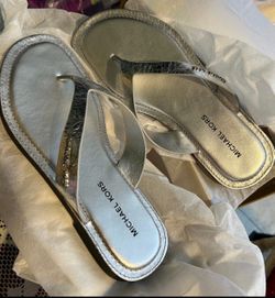 Women’s Flip Flops by Michael Kors. Leather. Brand New in Box. Size 6.5
