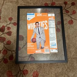 Steph Curry 2015 Framed Wheaties Box