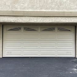 Sectional roll-up  Two car garage door 