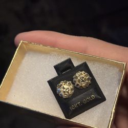 Small 10k gold nugget earrings