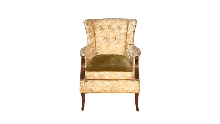 Yellow Vintage Captain Chair 