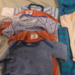 Baby Boy Or Neutral Gender mostly Organic Cotton Lot NB- 12mo