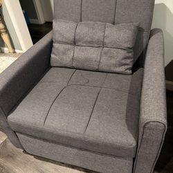 Grey Single Sofa Cama 