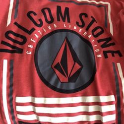 Volcom Stone Red Shirts M MEDIUM