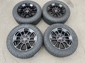20" Toyota OEM TRD Tundra Sequoia TRD 6Lug Gloss Black Wheels NEW A/T Tires 154C