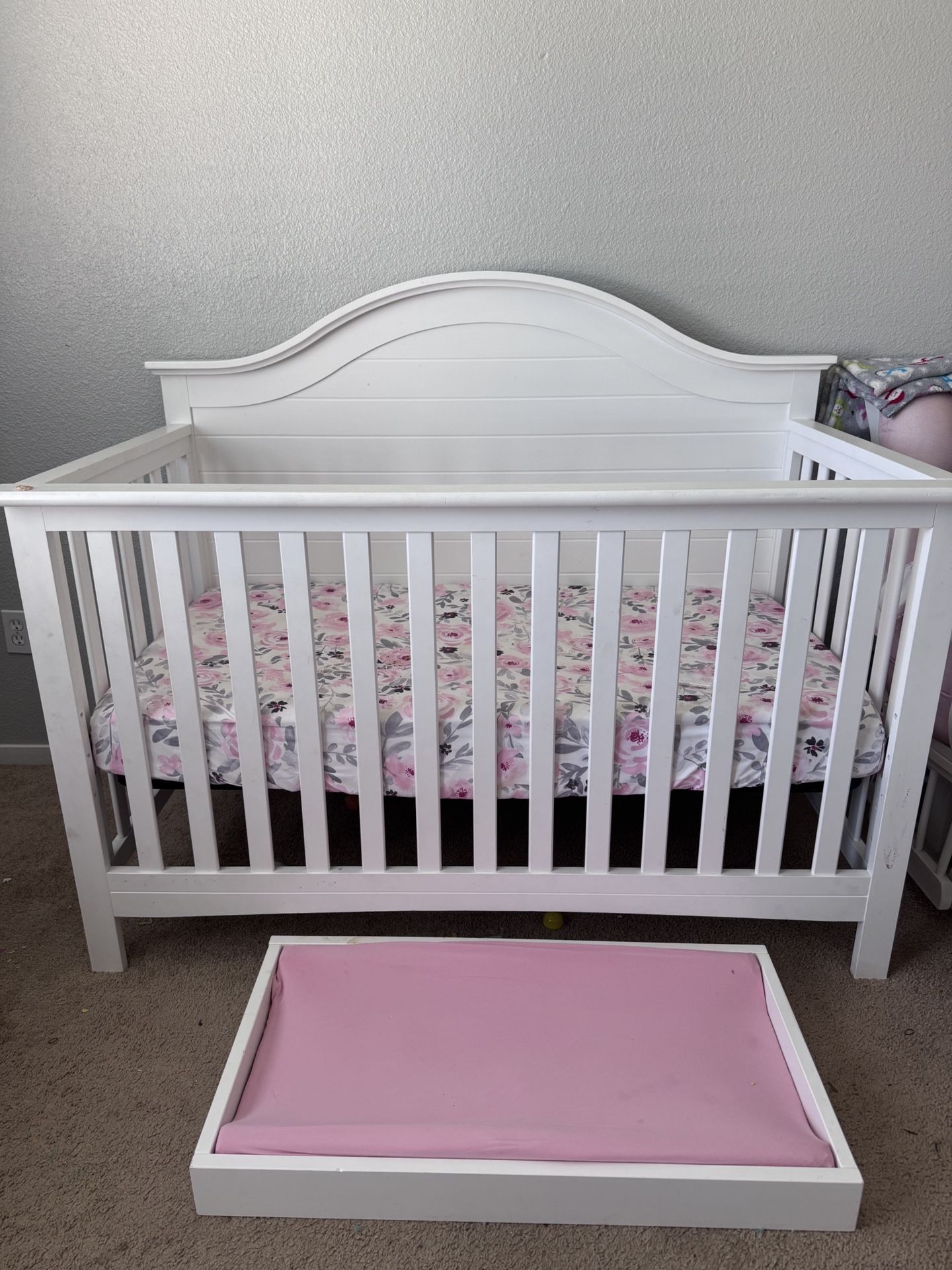 Crib And Changing Pad