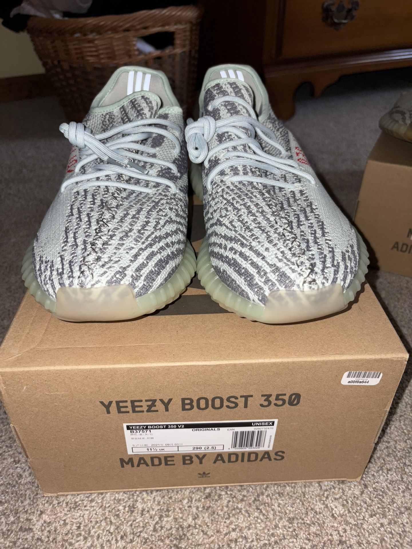 Yeezy 350 blue Tint
