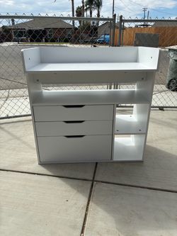 White Table with Drawers (Brand New)